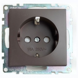 Розетка с заземлением и со шторкой, без рамки Stekker Катрин 49028 в интернет-магазине "Галерея света"