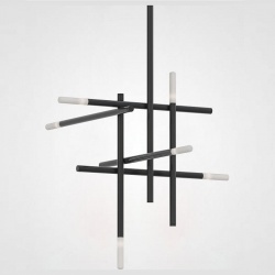 Люстра на штанге Imperiumloft Traverse Black TRAVERSE01 в интернет-магазине "Галерея света"