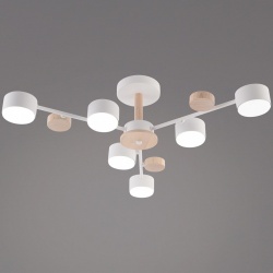 Люстра на штанге 03758-0.3-06 WT+WOOD GX53 в интернет-магазине "Галерея света"