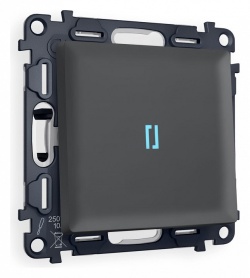 Выключатель одноклавишный с подсветкой без рамки Ambrella Volt ALFA MA902020 в интернет-магазине "Галерея света"