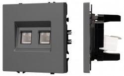Розетка двойная Ethernet RJ-45 без рамки Arlight NOBE 054315(1) в интернет-магазине "Галерея света"