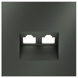 Накладка для розетки RJ-11 или RJ-45 Voltum S70 VLS001406 в интернет-магазине "Галерея света"