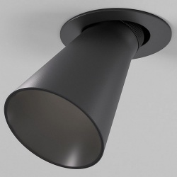 Встраиваемый светильник Elektrostandard Bell 25097/LED 8W 4000K черный в интернет-магазине "Галерея света"