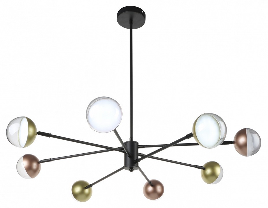 Люстра на штанге Escada DIVERSE 10271/8LED Gold/Copper в интернет-магазине "Галерея света"