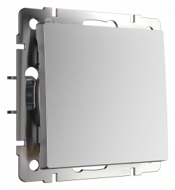 Выключатель проходной одноклавишный без рамки Werkel серебряный матовый W1112065 в интернет-магазине "Галерея света"