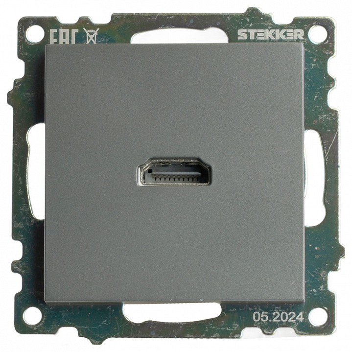 Розетка HDMI без рамки Stekker Катрин 50059 в интернет-магазине "Галерея света"