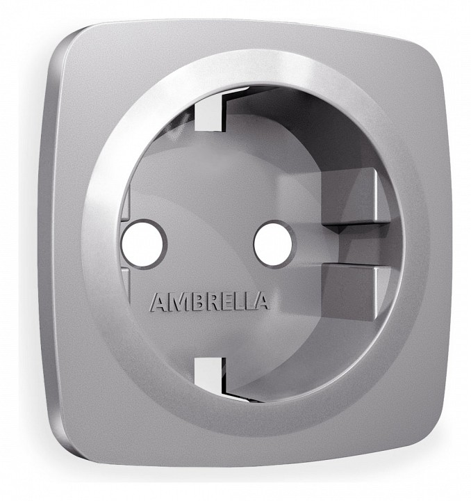 Накладка для розетки с заземлением Ambrella Volt OMEGA OP5060 в интернет-магазине "Галерея света"