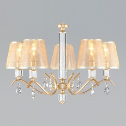 Подвесная люстра Eurosvet Alcamo 60103/5 перламутровое золото в интернет-магазине "Галерея света"