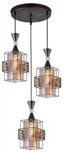 Подвесной светильник 03128-0.9-03 BK+PATINA GOLD в интернет-магазине "Галерея света"