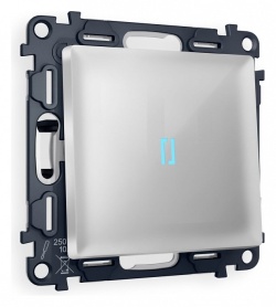 Выключатель проходной одноклавишный с подсветкой Ambrella Volt ALFA MA402040 в интернет-магазине "Галерея света"