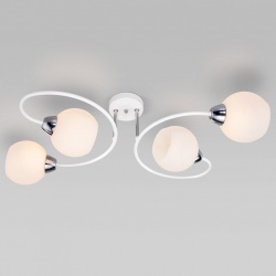 Потолочная люстра Eurosvet Tulia 30136/4 белый в интернет-магазине "Галерея света"