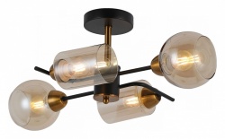 Люстра на штанге ILLUMICO  IL8243-4COU-79 BK BR в интернет-магазине "Галерея света"