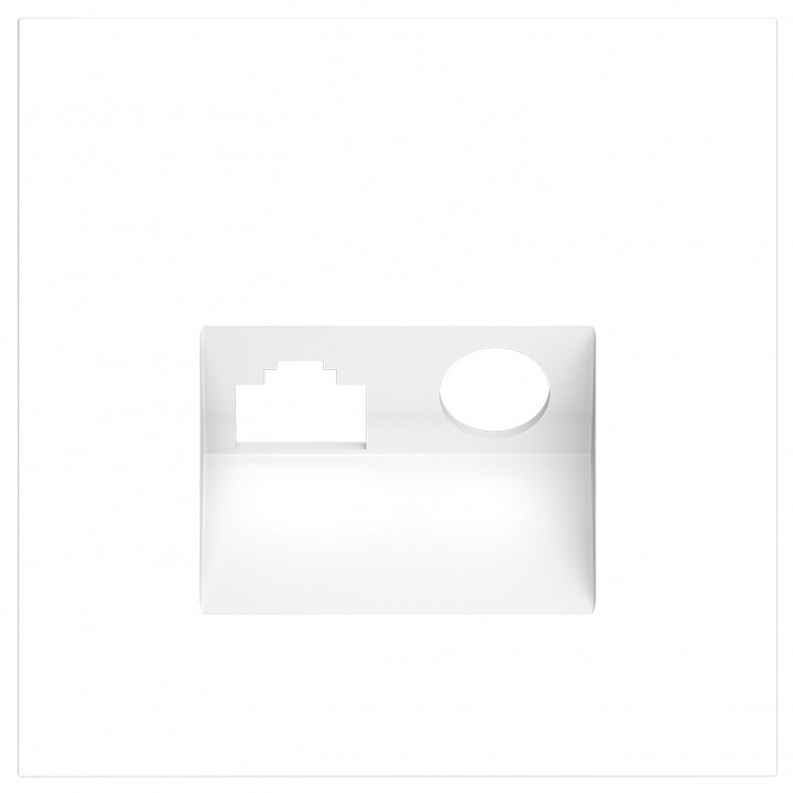 Накладка для ТВ-розетки и RJ-11 или RJ-45 Voltum S70 VLS002702 в интернет-магазине "Галерея света"