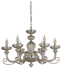 Подвесная люстра Newport ANNETTE 8626/C chrome cognac в интернет-магазине "Галерея света"