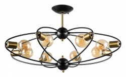 Люстра на штанге Arte Lamp Glasgow A1963PL-8BK в интернет-магазине "Галерея света"