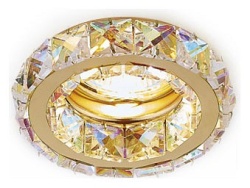 Встраиваемый светильник Ambrella Light Crystal K112 K112 PR/G в интернет-магазине "Галерея света"