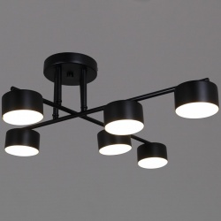 Люстра на штанге 03725-0.3-06 BK GX53 в интернет-магазине "Галерея света"