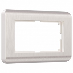 Рамка на 2 поста Werkel Stream (перламутровый) W0082113 в интернет-магазине "Галерея света"