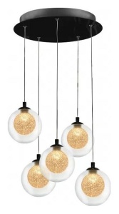 Подвесной светильник iLedex Oblivion C4457-5R CR в интернет-магазине "Галерея света"