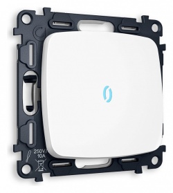 Выключатель проходной одноклавишный с подсветкой без рамки Ambrella Volt OMEGA MO122040 в интернет-магазине "Галерея света"