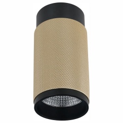 Накладной светильник iLedex Delta 1954-10W-3000K-36 BK+BR в интернет-магазине "Галерея света"