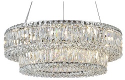 Подвесная люстра Newport 8450 8450+18/S chrome в интернет-магазине "Галерея света"