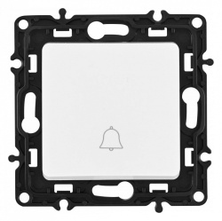 Кнопка звонка без рамки Arte Milano 217 217.36-1.white в интернет-магазине "Галерея света"