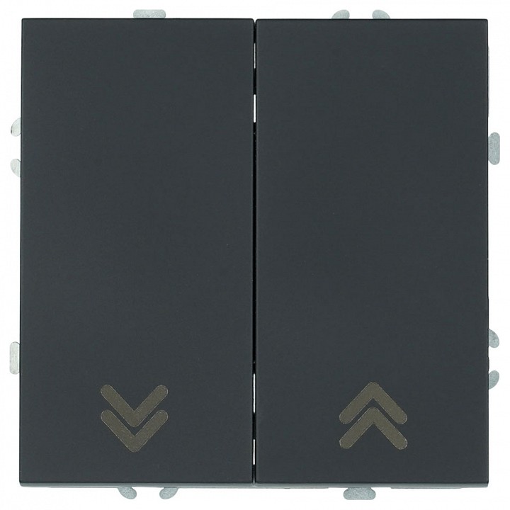 Выключатель самовозвратный двухклавишный без рамки Stekker Эмили 50327 в интернет-магазине "Галерея света"