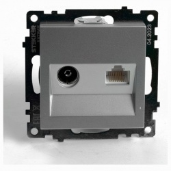 ТВ-розетка без рамки Stekker Катрин 49183 в интернет-магазине "Галерея света"