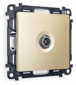 ТВ-розетка проходная без рамки Ambrella Volt ALFA MA613030 в интернет-магазине "Галерея света"