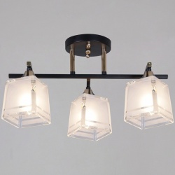 Люстра на штанге  46460-0.3-03 BK+FG в интернет-магазине "Галерея света"