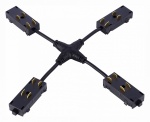 Соединитель X-образный для треков ST-Luce SKYLINE 220 ST015.422.20 в интернет-магазине "Галерея света"