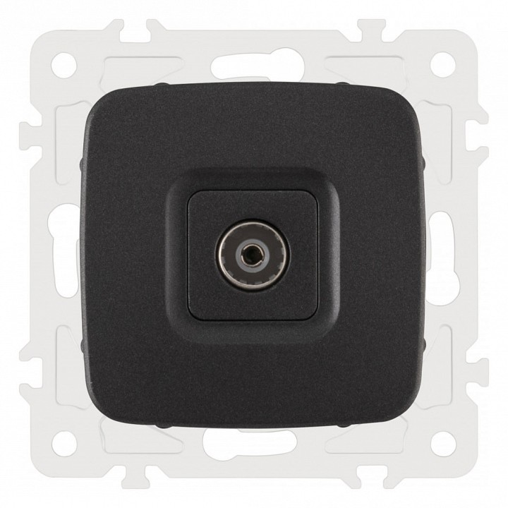 ТВ-розетка без рамки Arte Milano am-205 205.43-1.black в интернет-магазине "Галерея света"