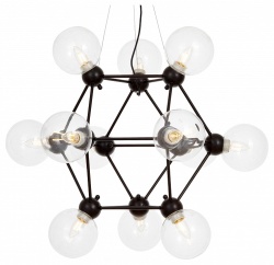 Подвесная люстра LUMINA DECO Zodiak LDP 160N-12 BK+PR в интернет-магазине "Галерея света"