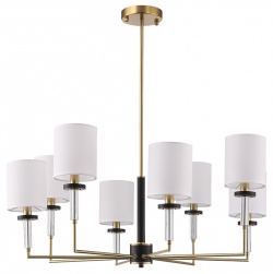 Люстра на штанге ST-Luce BLACK+BRASS SL1404.303.08 в интернет-магазине "Галерея света"