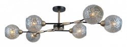 Люстра на штанге ILLUMICO  IL0253-6CSQ-79 BK AB в интернет-магазине "Галерея света"
