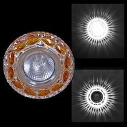 Встраиваемый светильник  00757-9.0-001CN MR16+LED3W CL+TEA в интернет-магазине "Галерея света"