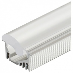 Профиль встраиваемый Arlight ALU-ASYMETRIC-2000 ANOD+FROST LENS 019270 в интернет-магазине "Галерея света"