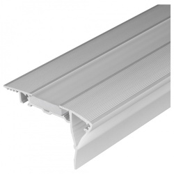 Профиль для ступеней Arlight ALU-STAIR-DK-2000 ANOD+FROST 015473 в интернет-магазине "Галерея света"