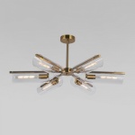 Люстра на штанге Eurosvet Trompeta 70144/6 латунь в интернет-магазине "Галерея света"