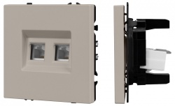 Розетка двойная Ethernet RJ-45 без рамки Arlight SCT-NOBE 059450 в интернет-магазине "Галерея света"