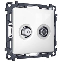 ТВ-розетка и SAT-розетка оконечная без рамки Ambrella Volt ALFA MA113310 в интернет-магазине "Галерея света"