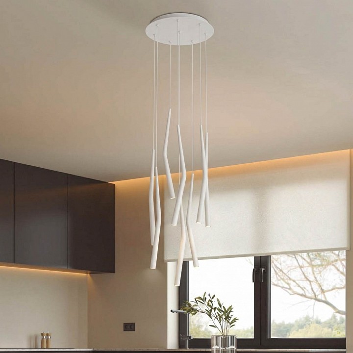 Подвесная люстра Mantra Boomerang 9366+9235 (8L) в интернет-магазине "Галерея света"