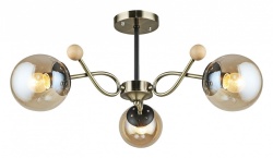 Люстра на штанге 02021-0.3-03 AB+BK в интернет-магазине "Галерея света"