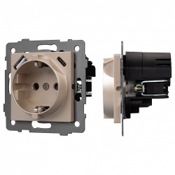 Розетка с заземлением и 2хUSB type A и C, без рамки Arlight SCT 049832 в интернет-магазине "Галерея света"