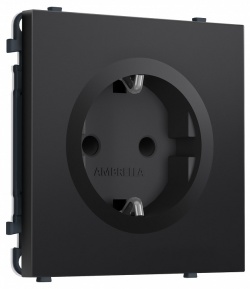 Розетка с заземлением и со шторкой, без рамки Ambrella Volt MS MS807010 в интернет-магазине "Галерея света"