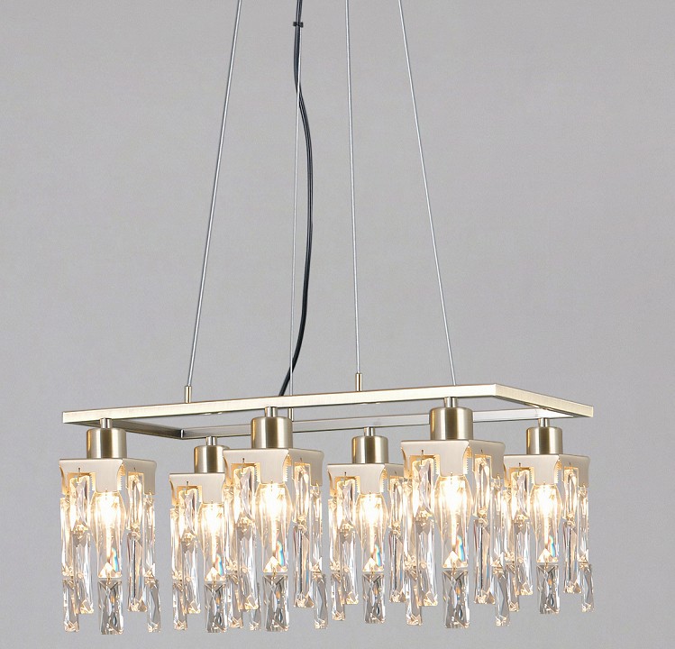 Люстра на штанге ILLUMICO  IL3601-6PSQ-26 AB DS в интернет-магазине "Галерея света"