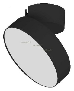 Светильник на штанге Arlight SP-RONDO-FLAP-R175-16W Warm3000 (BK, 110 deg) 028164 в интернет-магазине "Галерея света"
