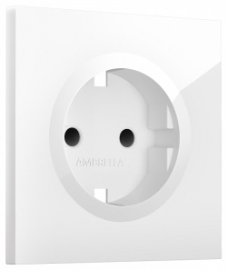 Накладка для розетки с заземлением и со шторками Ambrella Volt SIGMA SP1070 в интернет-магазине "Галерея света"