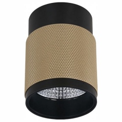 Накладной светильник iLedex Delta 1955-10W-3000K-36 BK+BR в интернет-магазине "Галерея света"